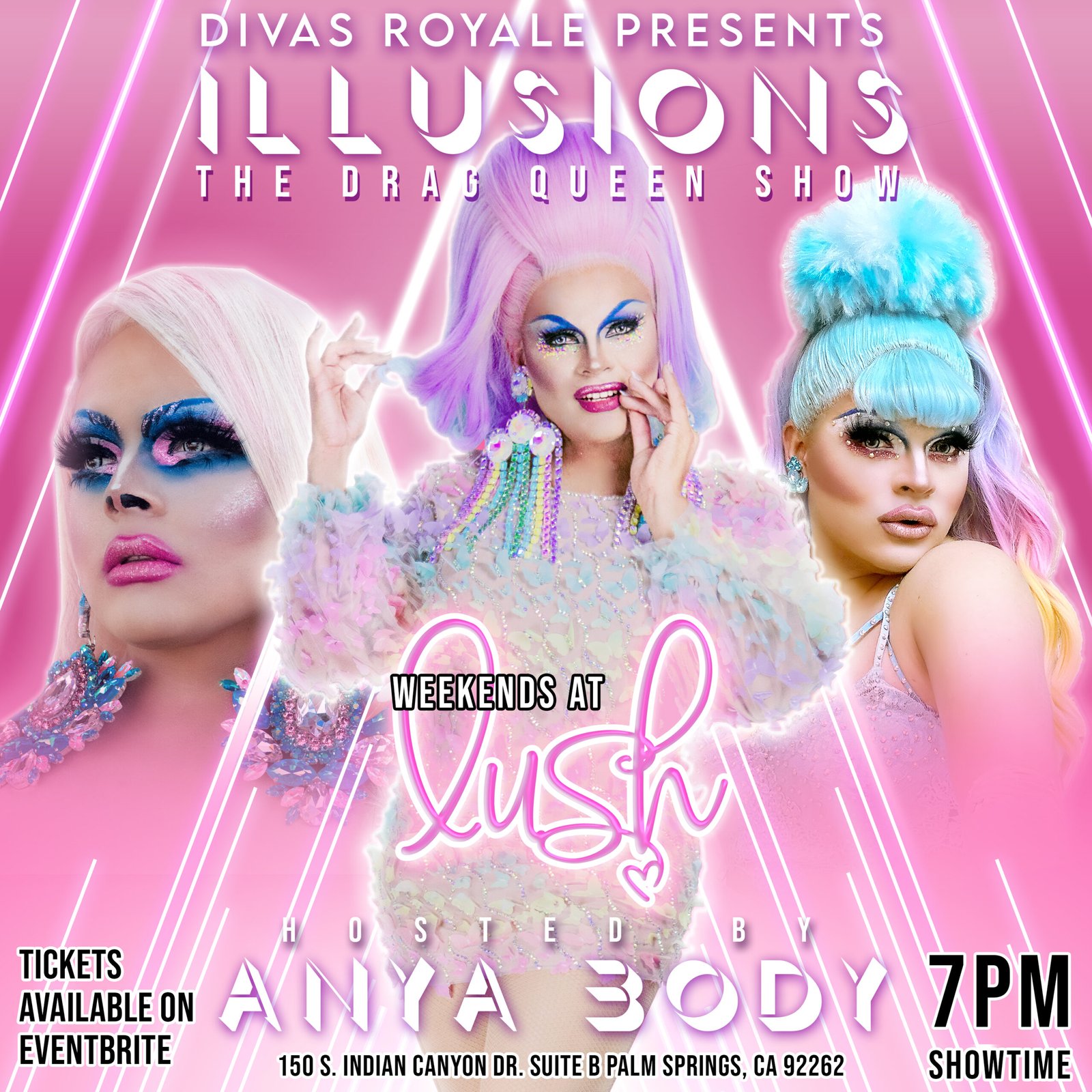 Get tickets for Divas Royale Illusions Drag Show in Palm Springs